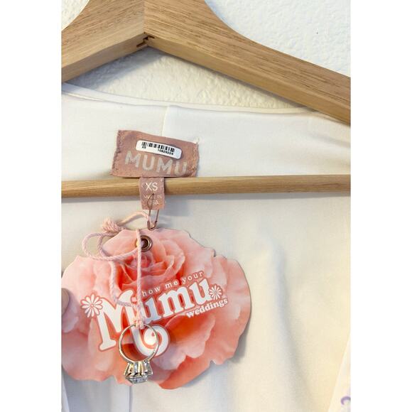 Show Me Your Mumu Martina Wrap Jumpsuit in White Sparkle Sequin XS NWT - Picture 7 of 10